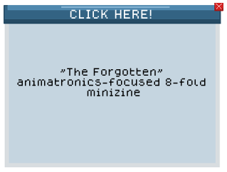 The Forgotten (animatronics-focused 8-fold minizine)